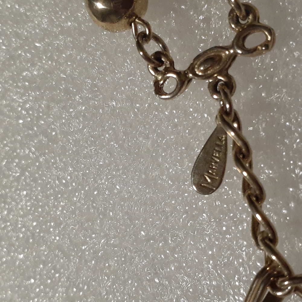 Marvella 2 strand goldtone beaded necklace - Picture 3 of 3